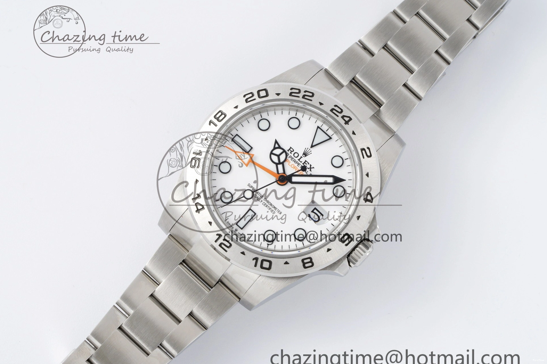 MiroTime 0117 Versatile Explorer II 42mm 216570 Black 904L SS JDF 1:1 Best Edition White Dial on Bracelet VR3285 CHS V 2174